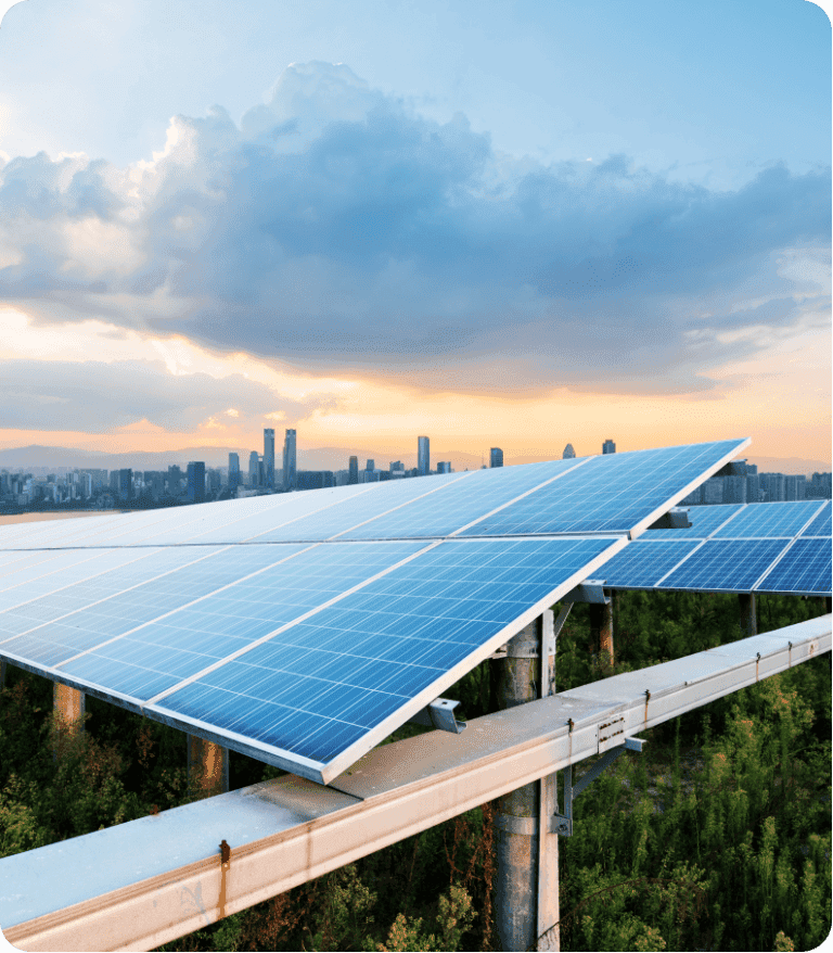 Panneaux solaires sur toiture